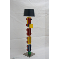 Grote schemerlamp met trein voor de kinderkamer